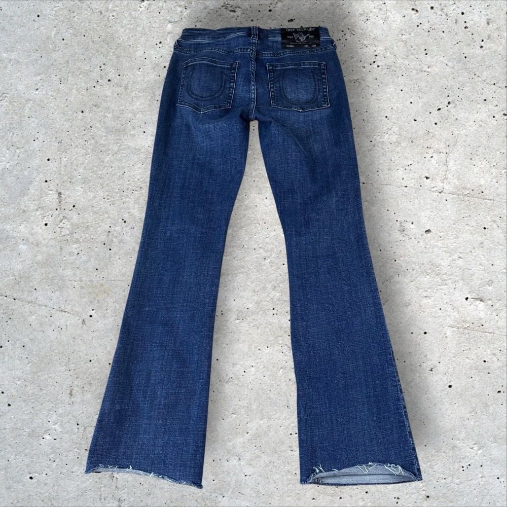 True Religion Jeans Becca Mid Rise Boot‎ Cut Indigo Women's Size 27x30 - Picture 4 of 7